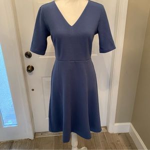 Ann Taylor fit and flare textured dress